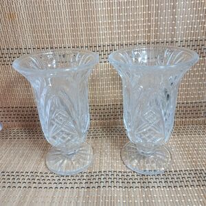 Better Homes and Gardens Crystalline Set of 2 Hurricane‎ Cadle Holders